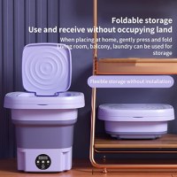 Mini masina de spalat, portabila si pliabila, 6.5l capacitate, cu 3 programe si functie de stoarcere si uscare - 9