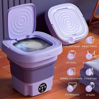 Mini masina de spalat, portabila si pliabila, 6.5l capacitate, cu 3 programe si functie de stoarcere si uscare - 2