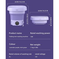 Mini masina de spalat, portabila si pliabila, 6.5l capacitate, cu 3 programe si functie de stoarcere si uscare - 4