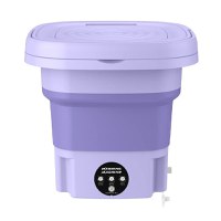 Mini masina de spalat, portabila si pliabila, 6.5l capacitate, cu 3 programe si functie de stoarcere si uscare - 1