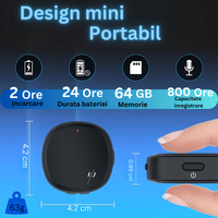 Mini reportofon digital cu microfon ascuns magnetic, activare vocala, MP3 Player, Z13 - 128 GB - 4