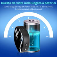 Mini reportofon digital cu microfon ascuns magnetic, activare vocala, MP3 Player, Z13 - 128 GB - 3