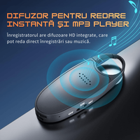 Mini Reportofon Portabil Magnetic, Activare Vocala, 16GB, Inregistrare pana la 192h – Zero Secrets - 8