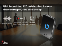 Mini Reportofon Z20 16GB cu Microfon Ascuns, Activare Vocala, Magnet, Inregistrare pana la 192h – ZeroSecrets - 11