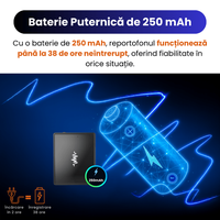Mini Reportofon Z26 16GB Negru, Inregistrare pana la 192h, Activare Vocala, Magnet Dublu – ZeroSecrets - 5