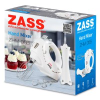 Mixer de mana cu tocator Zass ZHM 05 B, alb - 5