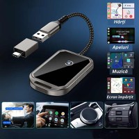 Modulator Auto 2 in 1 CarPlay Wireless – Modulator FM Multifunctional, Compatibil iPhone si Android - 2