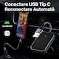 Modulator Auto 2 in 1 CarPlay Wireless – Modulator FM Multifunctional, Compatibil iPhone si Android - 1
