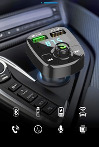 Modulator FM Bluetooth MRG MCS10, Handsfree, MP3 WMA, USB 3.1A, Display - 3
