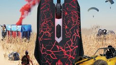 Mouse Gaming RGB MRG MX15, cu Fir, 6000 DPI, 7 culori, 7 Butoane, Negru