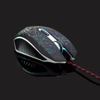 Mouse Gaming RGB MRG MX15, cu Fir, 6000 DPI, 7 culori, 7 Butoane, Negru - 5