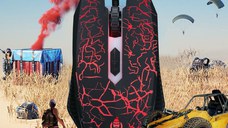 Mouse Gaming RGB MRG MX15, cu Fir, 6000 DPI, 7 culori, 7 Butoane, Negru