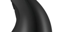 Mouse Wireless Vertical, Ergonomic, Receptor USB Nano, 2.4 GHZ, 6 Butoane, Reglabil 800/1000/1200DPI, Senzor Optic