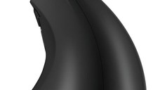 Mouse Wireless Vertical, Ergonomic, Receptor USB Nano, 2.4 GHZ, 6 Butoane, Reglabil 800/1000/1200DPI, Senzor Optic