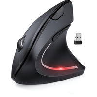 Mouse Wireless Vertical, Ergonomic, Receptor USB Nano, 2.4 GHZ, 6 Butoane, Reglabil 800/1000/1200DPI, Senzor Optic - 11