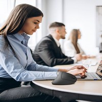 Mouse Wireless Vertical, Ergonomic, Receptor USB Nano, 2.4 GHZ, 6 Butoane, Reglabil 800/1000/1200DPI, Senzor Optic - 7