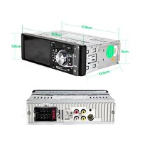 MP5 Player Techstar® 4012B, 1DIN, Ecran HD 4.1 inch, Comenzi Volan, Telecomanda, Bluetooth, USB, Negru - 4