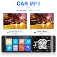 MP5 Player Techstar® 4012B, 1DIN, Ecran HD 4.1 inch, Comenzi Volan, Telecomanda, Bluetooth, USB, Negru - 8