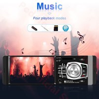 MP5 Player Techstar® 4012B, 1DIN, Ecran HD 4.1 inch, Comenzi Volan, Telecomanda, Bluetooth, USB, Negru - 1