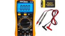Multimetru digital, KRAFT&DELE, echipat cu un afisaj LCD mare si retroiluminat, KD11297