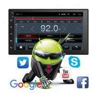 Navigatie Auto Multimedia Techstar® 7168, 2DIN, Android 8.1, 2 GB + 32 GB, GPS Radio, Wi-Fi, Display 7", Quad Core, MP - 13