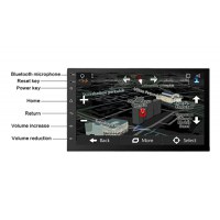 Navigatie Auto Multimedia Techstar® 7168, 2DIN, Android 8.1, 2 GB + 32 GB, GPS Radio, Wi-Fi, Display 7", Quad Core, MP - 3
