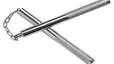 Nunceag-nunchucku, metalic, argintiu, 27 cm