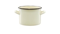 Oala emailata EMALIA OLKUSZ, 16cm, 2L, crem - 1