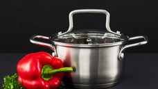 Oala inox cu capac 14cm, 0.75L, AMBITION Hugo