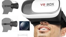 Ochelari virtuali 3D MRG L-396, VR Box, cu telecomanda, pentru telefon