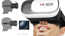 Ochelari virtuali 3D MRG L-396, VR Box, cu telecomanda, pentru telefon