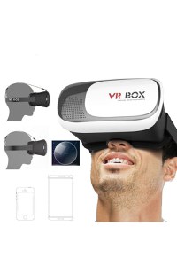 Ochelari virtuali 3D MRG L-396, VR Box, cu telecomanda, pentru telefon - 1