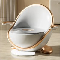 Olita pentru copii cu senzori de lumini anti-alunecare vas detasabil usor de curatat manere ajustabile sezut moale gold - 2