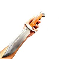 Pachet doua cutite de vanatoare, Bowie, otel inoxidabil, 38 cm, teaca inclusa - 4