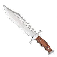 Pachet doua cutite de vanatoare, Bowie, otel inoxidabil, 38 cm, teaca inclusa - 2