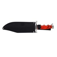 Pachet doua cutite de vanatoare, Bowie, otel inoxidabil, 38 cm, teaca inclusa - 1