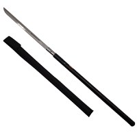 Pachet doua sabii de vanatoare, Shaolin Master, model baston, 87 cm, negru, teaca inclusa - 7