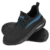 Pantofi de protectie, Reis, BN-WAVE, S1 PL SR FO, cu bombeu metalic Albastru - 2