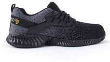 Pantofi de protectie Texo Fly S1, usori si aerisiti, cu bombeu metalic Negru