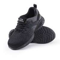 Pantofi de protectie Texo Fly S1, usori si aerisiti, cu bombeu metalic Negru - 4