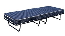 Pat pliabil Terry, 80x190,15 lamele, saltea 9 cm, cadru metal