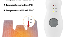 Patura Electrica cu Incalzire, 3 Nivele de Temperatura, Control din Telecomanda, pentru Gat, Umeri, Spate