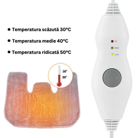 Patura Electrica cu Incalzire, 3 Nivele de Temperatura, Control din Telecomanda, pentru Gat, Umeri, Spate - 1