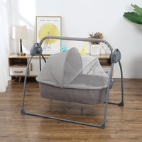 Patut Electric pentru Bebelusi cu Functie de Leganare Automata, 5 Viteze Ajustabile, Temporizator Inteligent 8-60 Min - 10