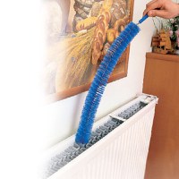 Perie curatat calorifer, lungime 69cm, albastru/gri - 2