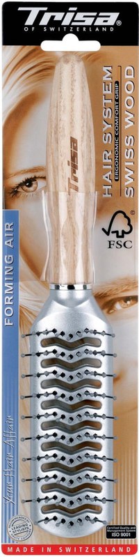 Perie pentru par Trisa Swiss Wood Forming Air 551163, nude - 1