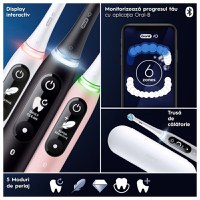 Periuta de dinti electrica Oral-B iO6 cu Tehnologie Magnetica si Micro-Vibratii, Inteligenta artificiala, Display led - 4
