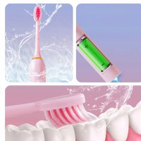 Periuta de dinti electrica reincarcabila sonica, 42.000 miscari/minut, 6 moduri smart de curatare cu temporizator, 4 cap - 4