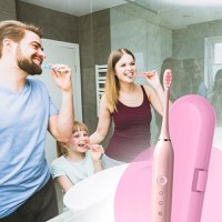 Periuta de dinti electrica reincarcabila sonica, 42.000 miscari/minut, 6 moduri smart de curatare cu temporizator, 4 cap - 6