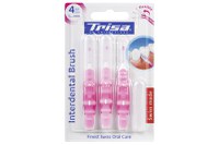 Periuta de dinti manuala interdentara flexibila Trisa Interdental Brush Iso 4, 1.3 mm 667153, pink, roz - 1